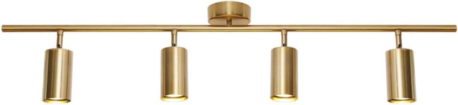 KCO 4-Light Gold LED Track Lighting Kit Brushed Brass