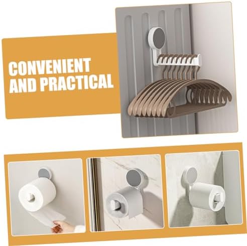 Homoyoyo Toilet Paper Holder Wall Mount Space-Saving White Dispenser