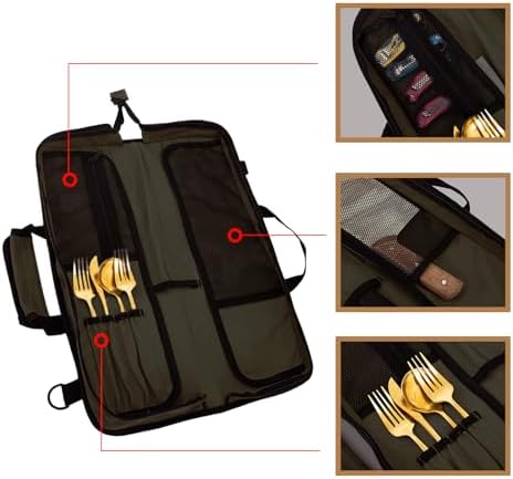 EHRGK Chef Knife Roll Bag with 13 Slots