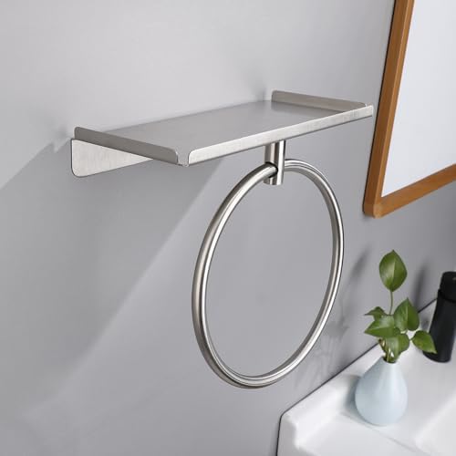 FKmindyq Bath Towel Ring with Shelf