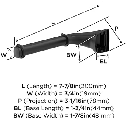 Amerock BH36031MB Matte Black Toilet Paper Holder 1