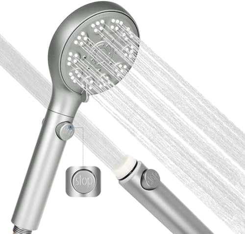 Fast-Flowing Self-Cleaning Pressure-Saving Handheld Shower Head