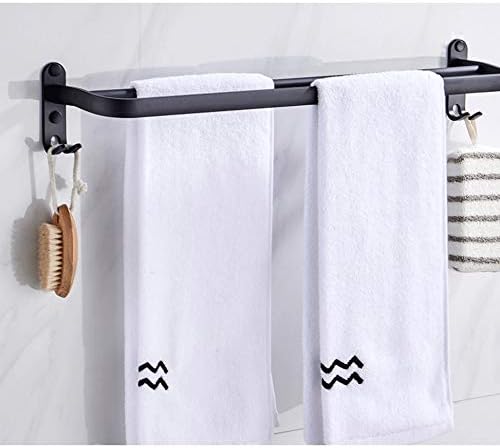 UOHUFIDABFD Towel Rack Wall Mounted Black