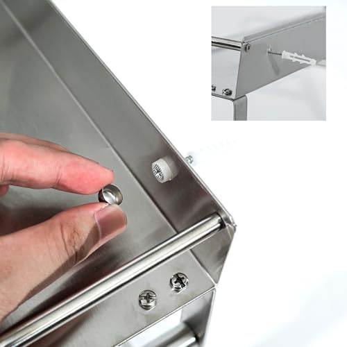 Toilet Paper Holder with Shelf and Towel Rack - 14 Rolls Storage
