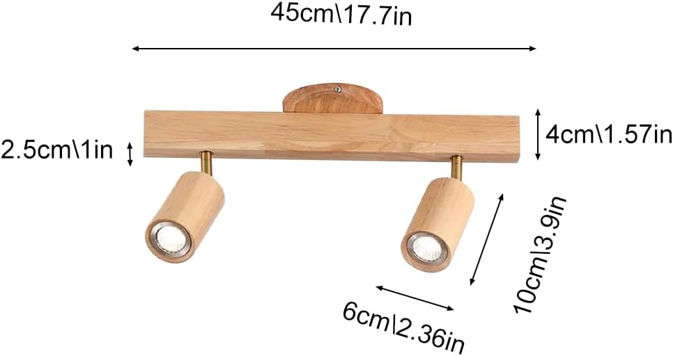 Modern LED Wood Ceiling Spotlight Kit for Kitchen and Bedroom