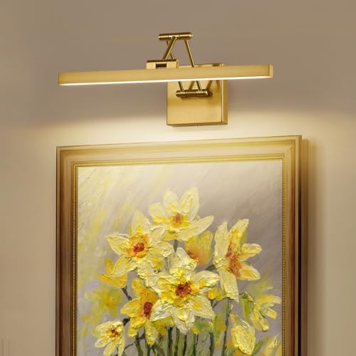 Pasoar Hard-Wired Dimmable LED Picture Light with Brass Body 157 Inch