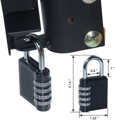 Gelaska 2-Way Gate Latch Durable Easy to Install