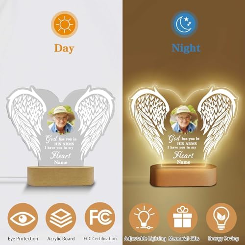 Customized Photo Night Light Acrylic Plaque Lamp
