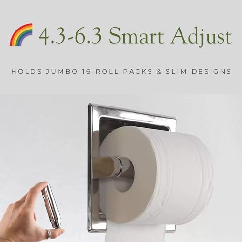 Elegant Chrome Holder 63-inch Replacement for Toiletries Durable and Smooth-Operating