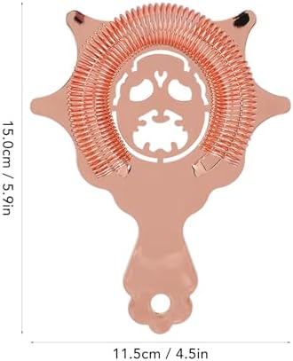 Professional Drink Strainer with Rose Gold Design