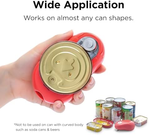 Kitchen Mama One Touch Electric Can Opener - Red 1