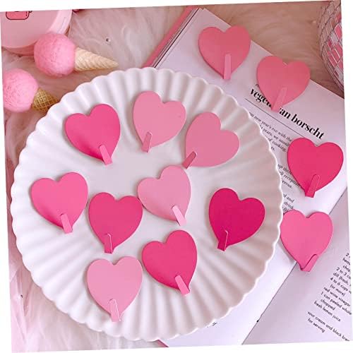 Jojofuny Heart-Shaped Hooks 10 Pack Wall Mount Storage Towel Hanger