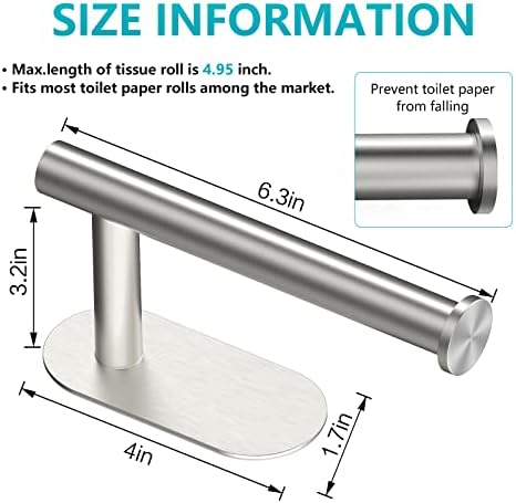 VMVN Adhesive Toilet Paper Holder for Bathroom and RV