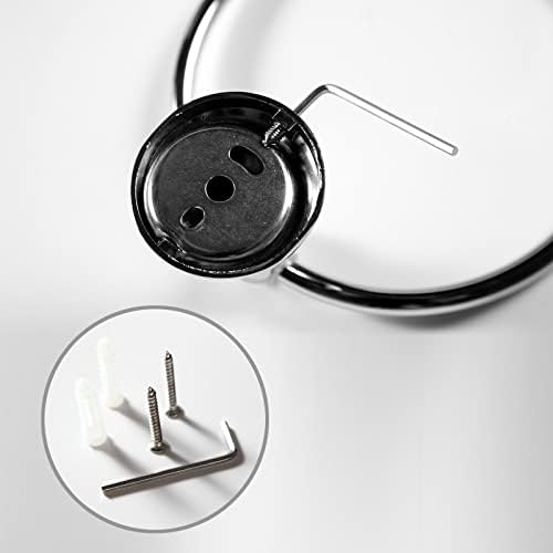 YENZEEN Brushed Nickel Towel Ring for Bathroom Wall Mount Stainless Steel