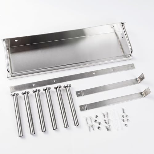 Toilet Paper Holder with Shelf and Towel Rack - 14 Rolls Storage