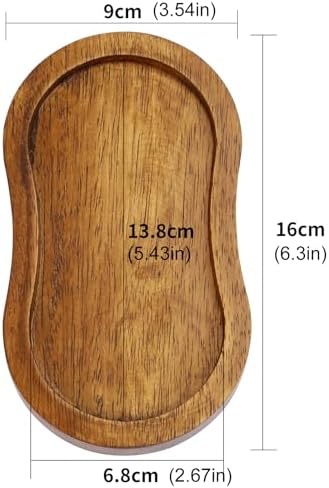 BINHAI Salt and Pepper Wood Mill Rest Tray