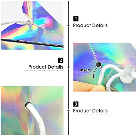 5Pack 9-Pointed Iridescent Paper Star Lanterns 118 Inch