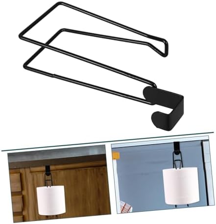 Stylish Wall-Mounted Toilet Paper Holder Black