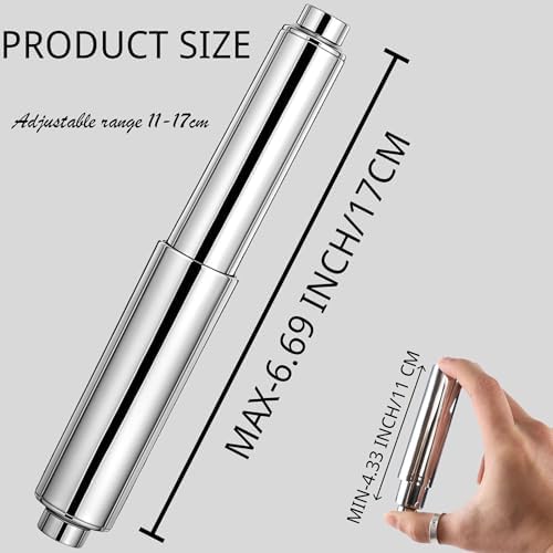 Elegant Chrome Holder 63-inch Replacement for Toiletries Durable and Smooth-Operating
