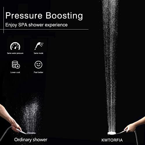 KWTORFIA Chrome-Plated High Pressure Handheld Shower Head G12 Interface