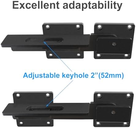 Durable Metal Gate Latch with Smooth Finish