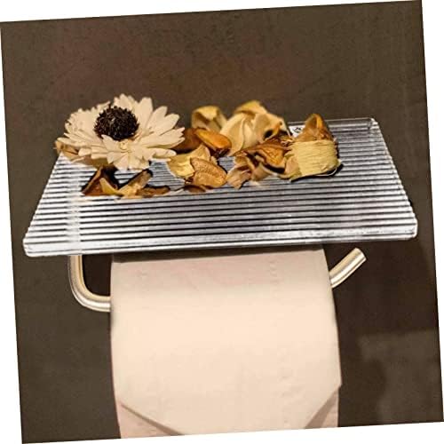 Wall-Mounted Toilet Paper Holder with Shelf