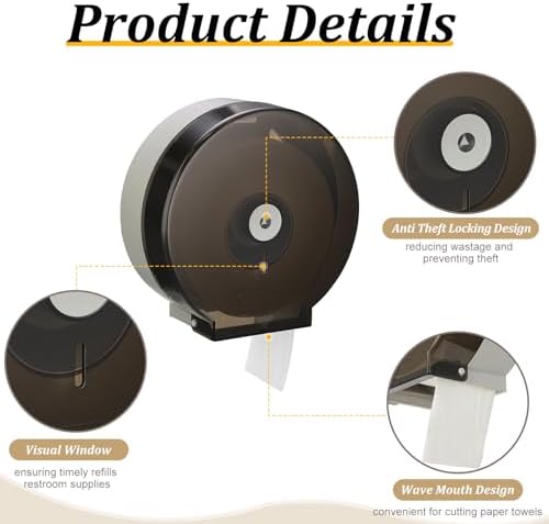 Layhit 6-Pack Wall-Mounted Toilet Paper Dispenser