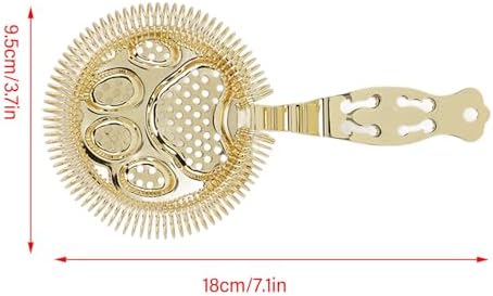 Jwthee Gold Cocktail Strainer for Bars Home