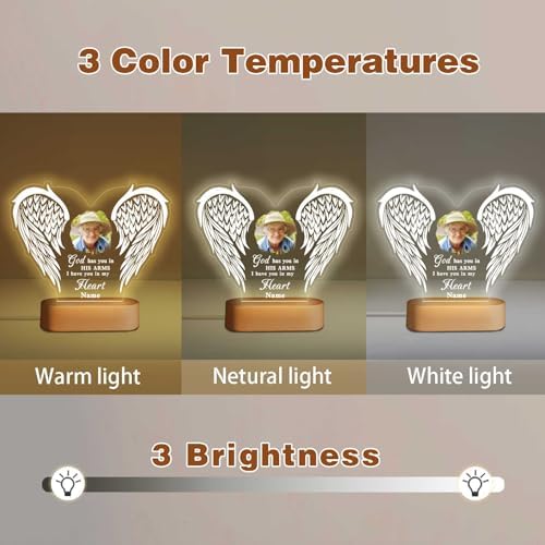 Customized Photo Night Light Acrylic Plaque Lamp