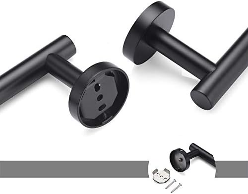 Rainovo Toilet Paper Holder Matte Black Rustproof