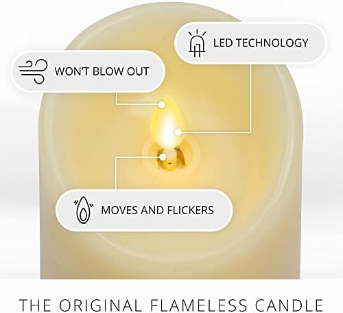Luminara Realistic Flameless LED Candles Set of 3