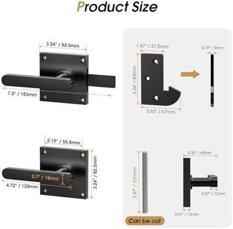 Sturdy Durable Wooden Fence Gate Latch