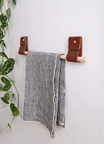 KEYAIIRA Small Wide Leather Wall Hook