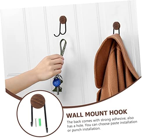 Grain Stainless Steel Adhesive Hook Decorative Towel Holder