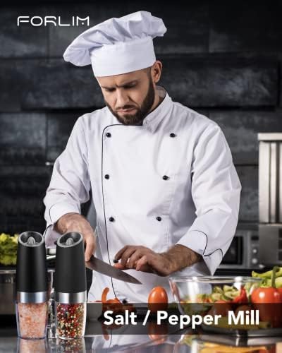FORLIM Gravity Electric Salt and Pepper Grinder Set