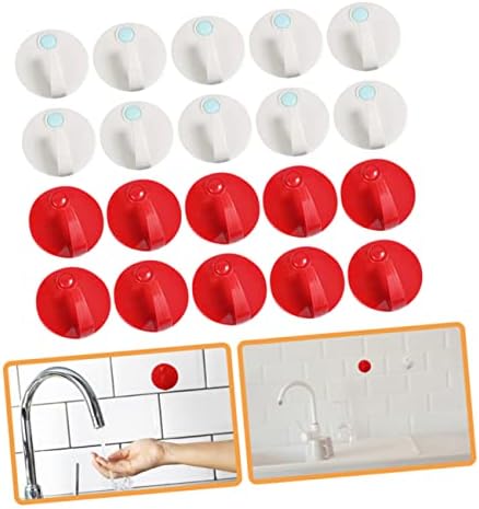 Vaguelly 20Pcs Strong Adhesive Wall Hooks for Bathroom Kitchen Living
