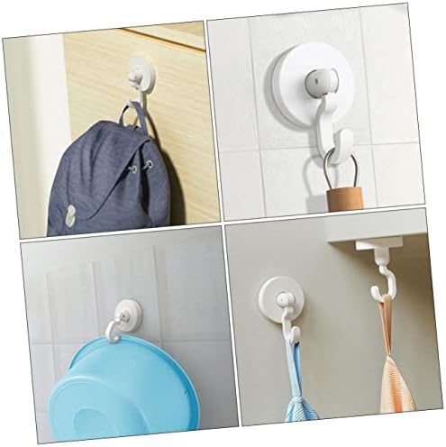 WHAMVOX Multipurpose Bathroom Hooks Black Self-Adhesive Heavy Duty