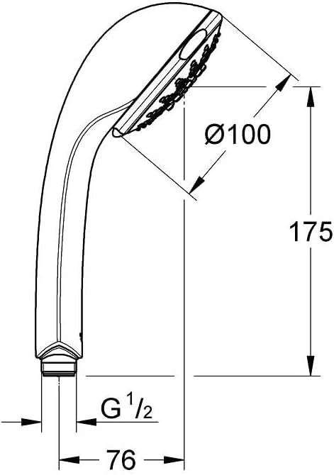 GROHE 5-Mode Handheld Shower 100 Enjoy