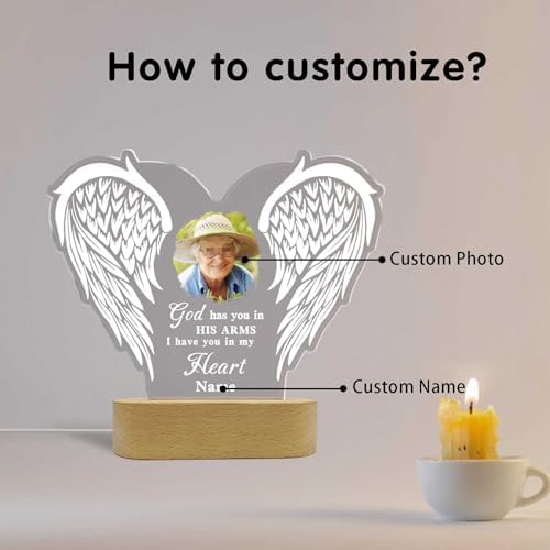 Customized Photo Night Light Acrylic Plaque Lamp