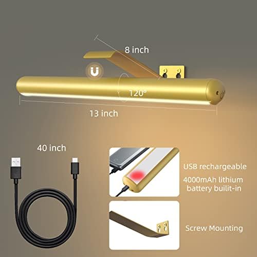 Wireless Picture Light with Remote Control and Magnetic Mount