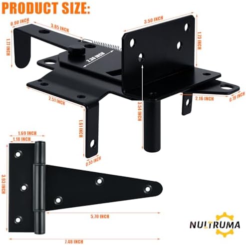 Durable Gate Hardware Set for Outdoor Use