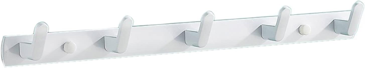 SUNESA Thick White 5 Hook Robe Hook Set