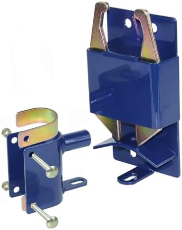 VIRTIONZ Two Way Gate Latch Blue Perfect for Farms Pastures and Ranches