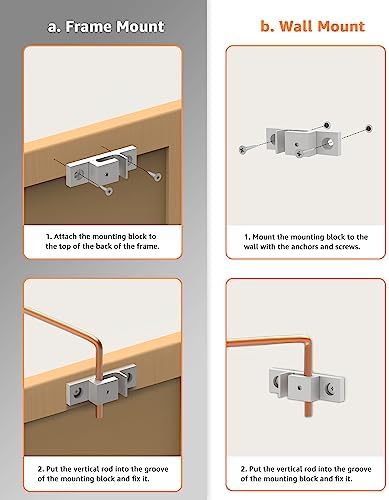 URTOM Dimmable Copper Picture Frame Light with Remote Control and Timer