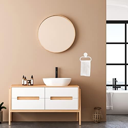 Cabilock Adhesive Towel Ring No Drilling Wall Mounted