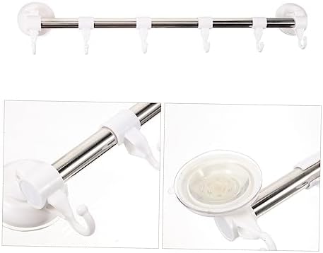 Adjustable Suction Cup Towel Bar No Drill for Bathroom and Kitchen