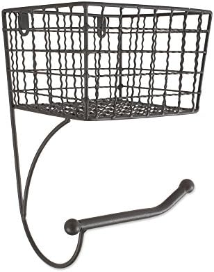 DII Rustic Farmhouse Toilet Paper Holder Gray