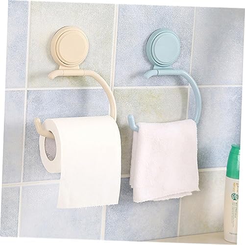 NUOBESTY 1Pc Nail Wall-Mounted Tissue Paper Holder Nordic Blue Design