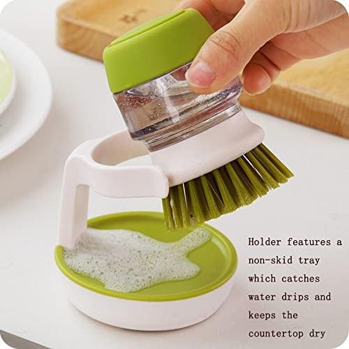 DHDestined Fateful Dish Brush with Soap Dispenser and Holder 1