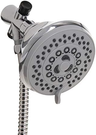 Bath Bliss Dual Shower Head 5 Modes Stainless Steel Wall Mounted